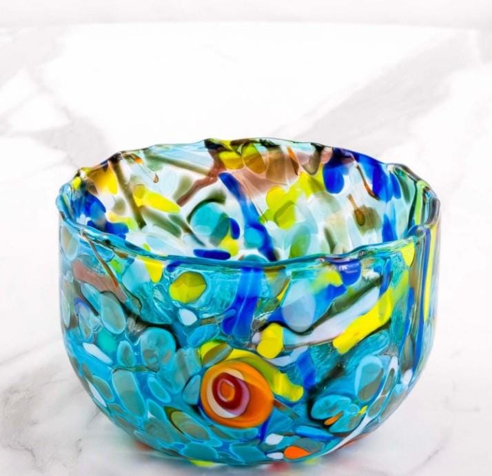 MurArt Coppette in vetro di Murano Collezione MG Set da 2 Coppette