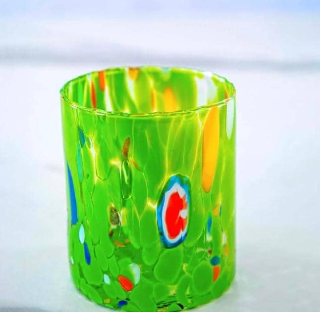 MurArt Bicchieri in Vetro di Murano Collezione B1 Set da 12 bicchieri da 300ml