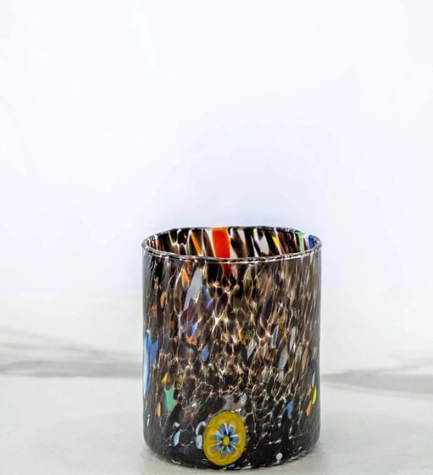MurArt Bicchieri in Vetro di Murano Collezione B1 Set da 12 bicchieri da 300ml