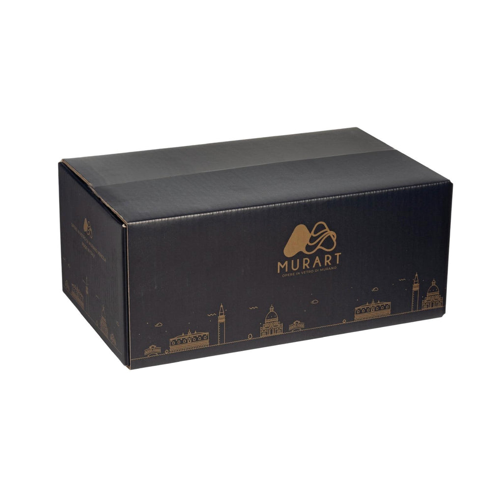 MurArt Bicchieri in Vetro di Murano Collezione MG B12 Set da 6 bicchieri da 250ml