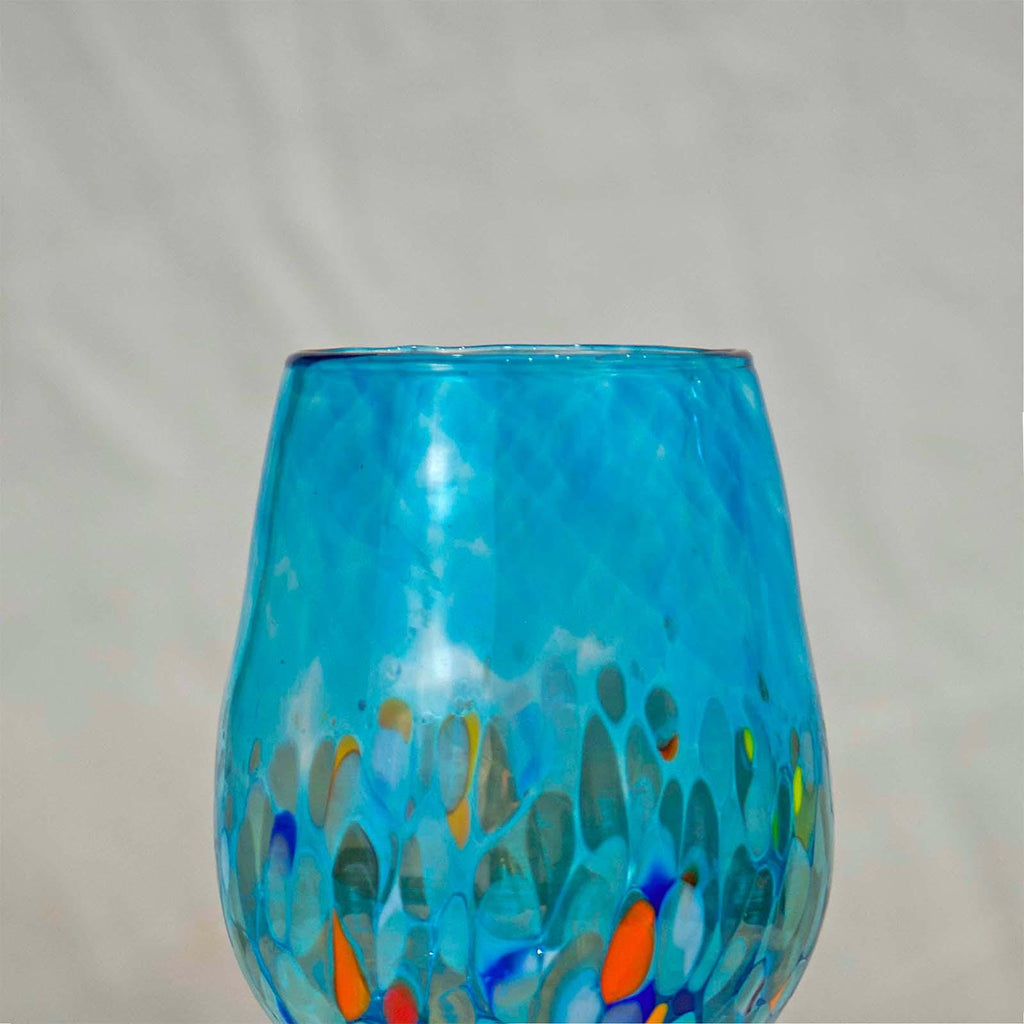MurArt Calici in vetro di Murano Collezione Animalier Set da 2 Calici da 200 ml
