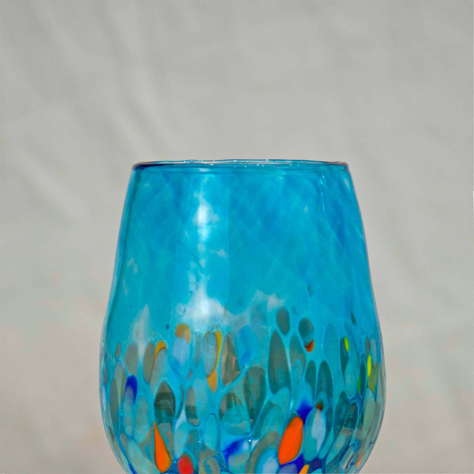 MurArt Calici in vetro di Murano Collezione Animalier Set da 2 Calici da 200 ml