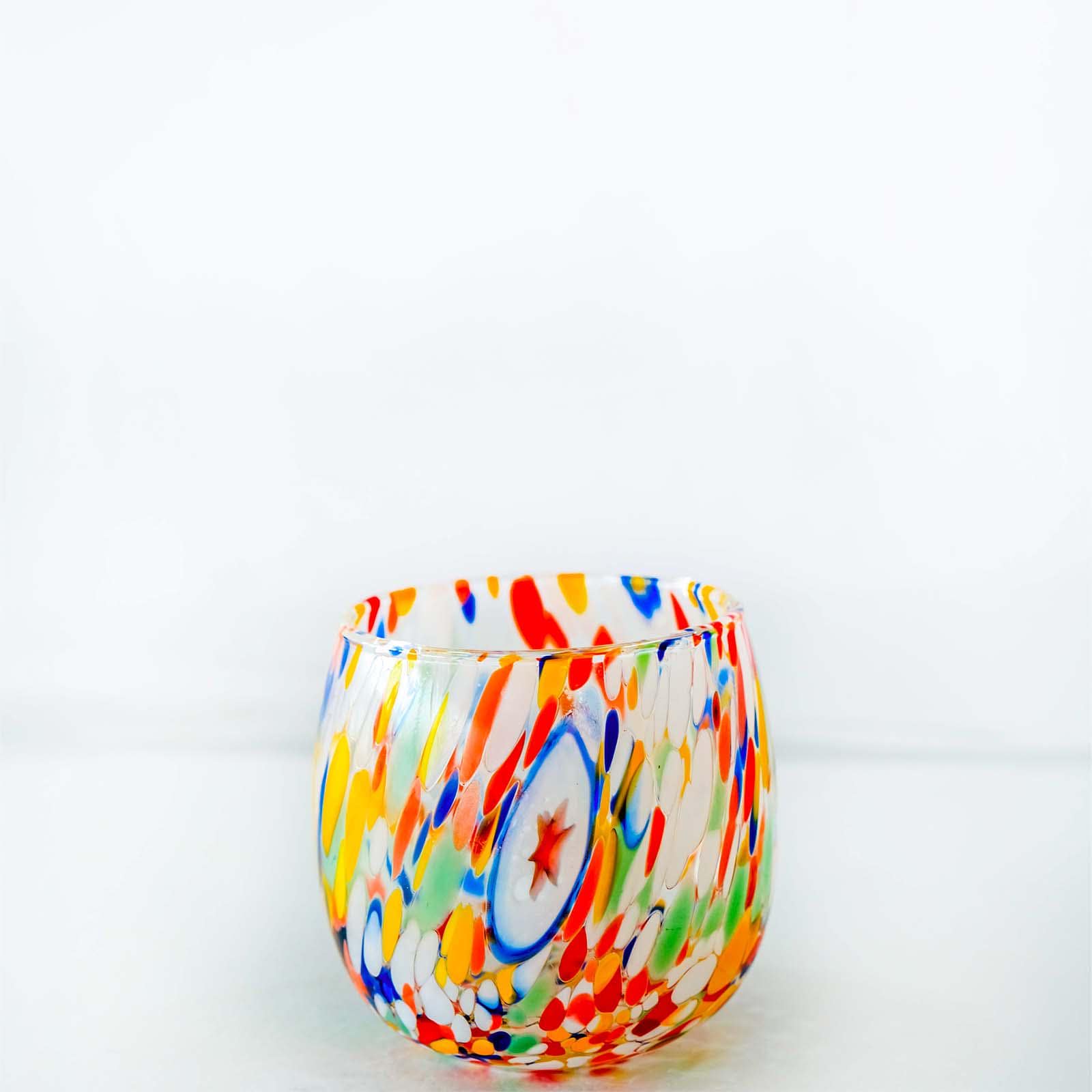 MurArt Bicchieri in Vetro di Murano Collezione Marea B9 Set da 6 bicchieri da 400ml