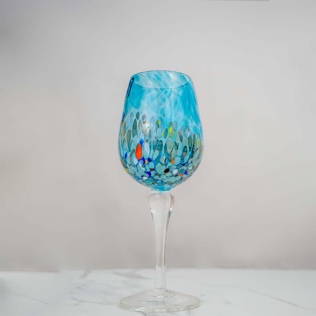MurArt Calici in vetro di Murano Collezione Animalier Set da 2 Calici da 200 ml