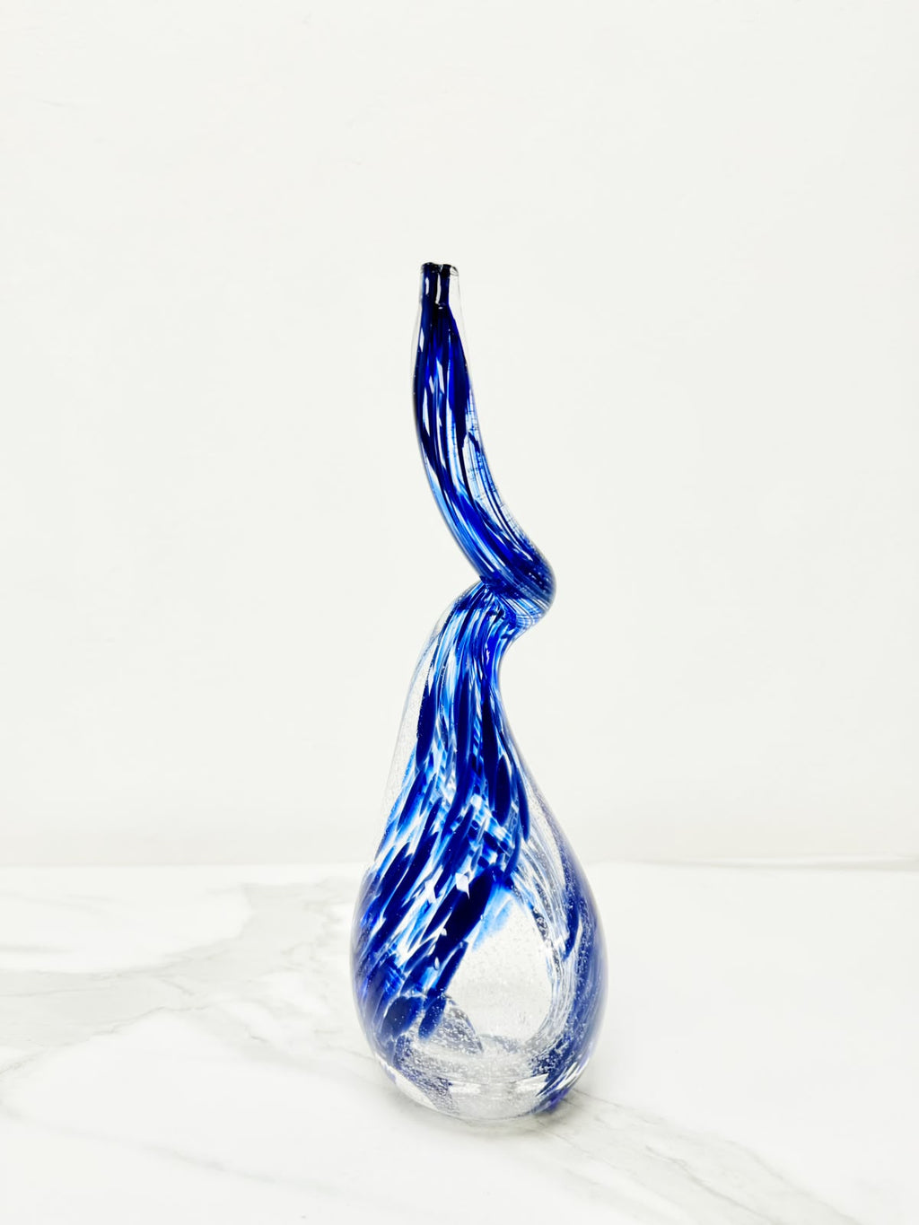 Corno Blu Cobalto con riflessi argentati