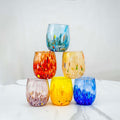 MurArt Bicchieri in vetro di Murano Collezione Elegance Set da 6 bicchieri da 400ml
