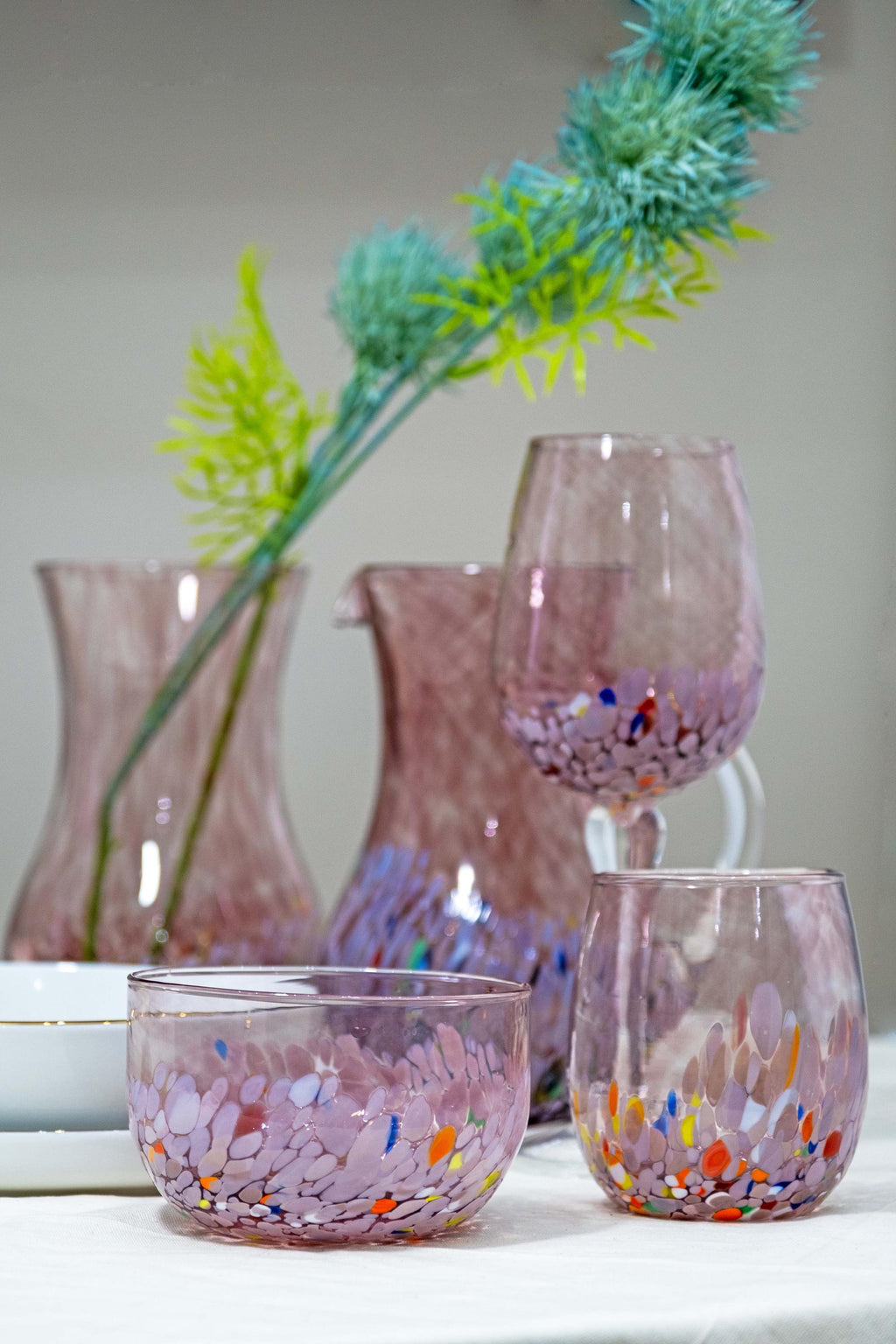 MurArt Coppette in vetro di Murano Collezione Elegance Set da 2 Coppette