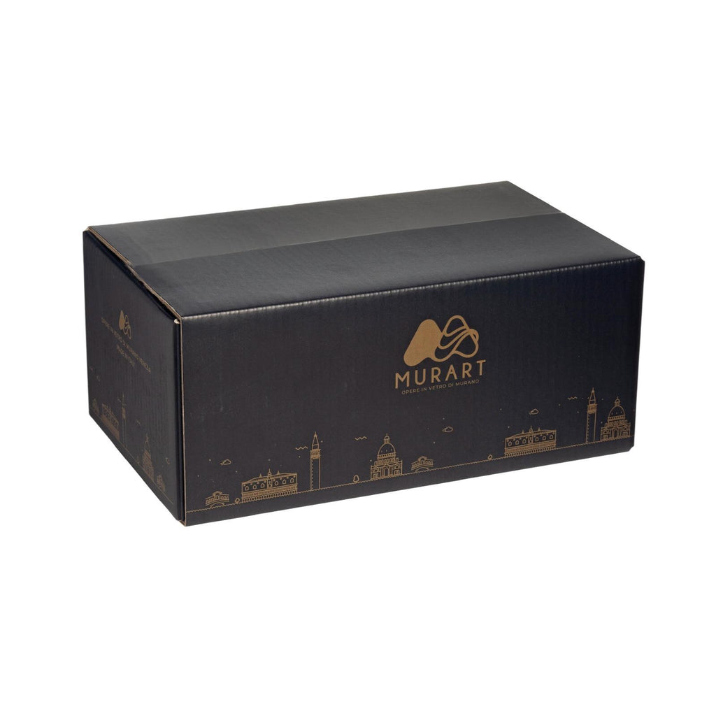 MurArt Bicchieri in vetro di Murano Collezione Elegance Set da 6 bicchieri da 400ml