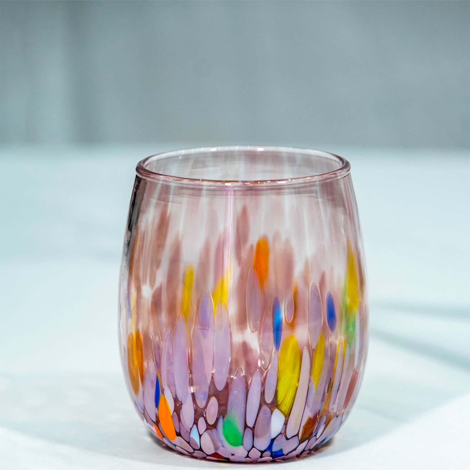 MurArt Bicchieri in vetro di Murano Collezione Elegance Set da 6 bicchieri da 400ml