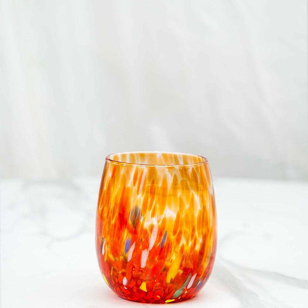 MurArt Bicchieri in vetro di Murano Collezione Elegance Set da 6 bicchieri da 400ml