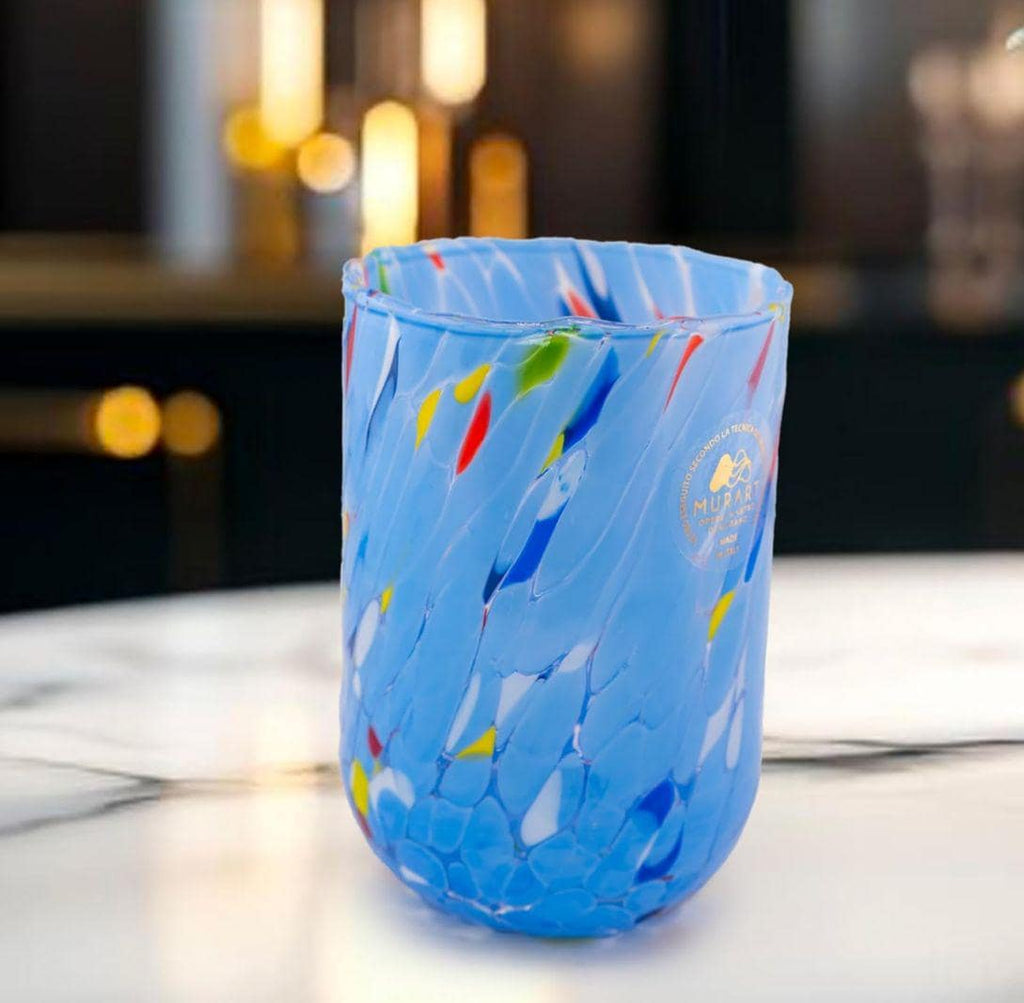 MurArt Bicchieri in vetro di Murano Collezione B7 Eleganza Set da 6 bicchieri da 400ml