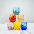 MurArt Bicchieri in vetro di Murano Collezione Elegance Set da 6 bicchieri da 400ml