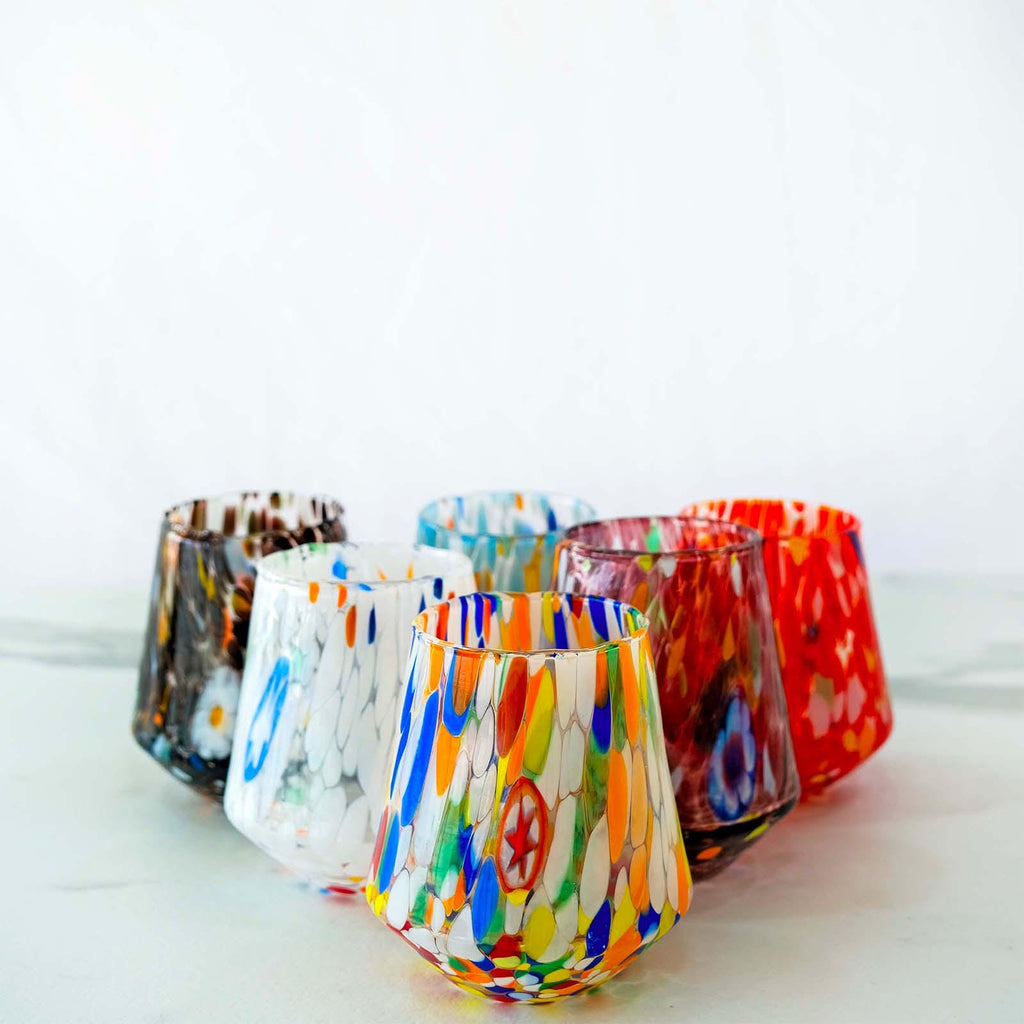 Murano Drinking Glass | Certified Murano Glass | Made in Italy | Water Glass | Collection B8