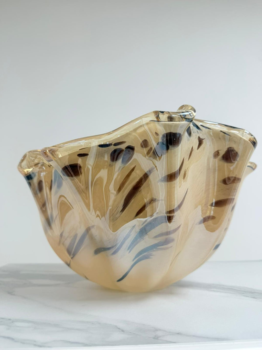 Murano Glass Centerpiece | Certified Murano Glass | Made in Italy | Table Decoration | Collection  Animalier Fazzoletto