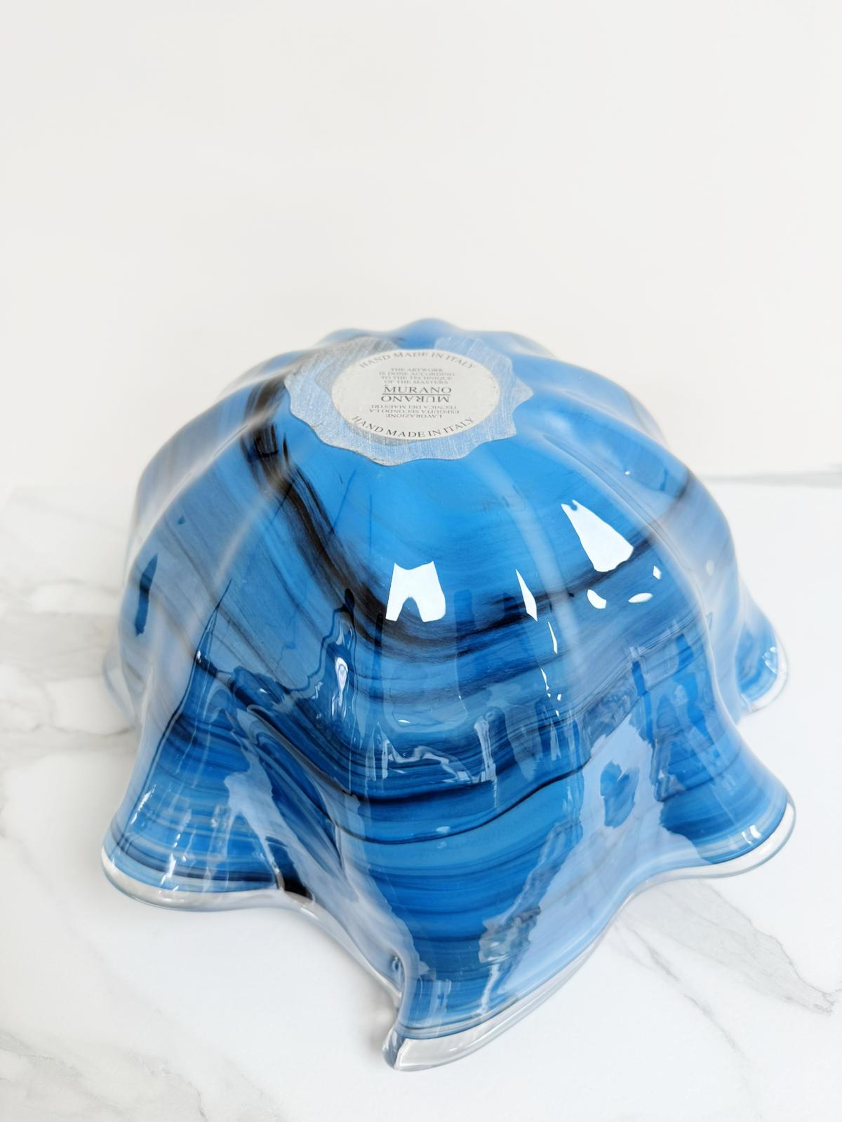 Murano Glass Centerpiece | Certified Murano Glass | Made in Italy | Table Decoration | Collection Fazzoletto
