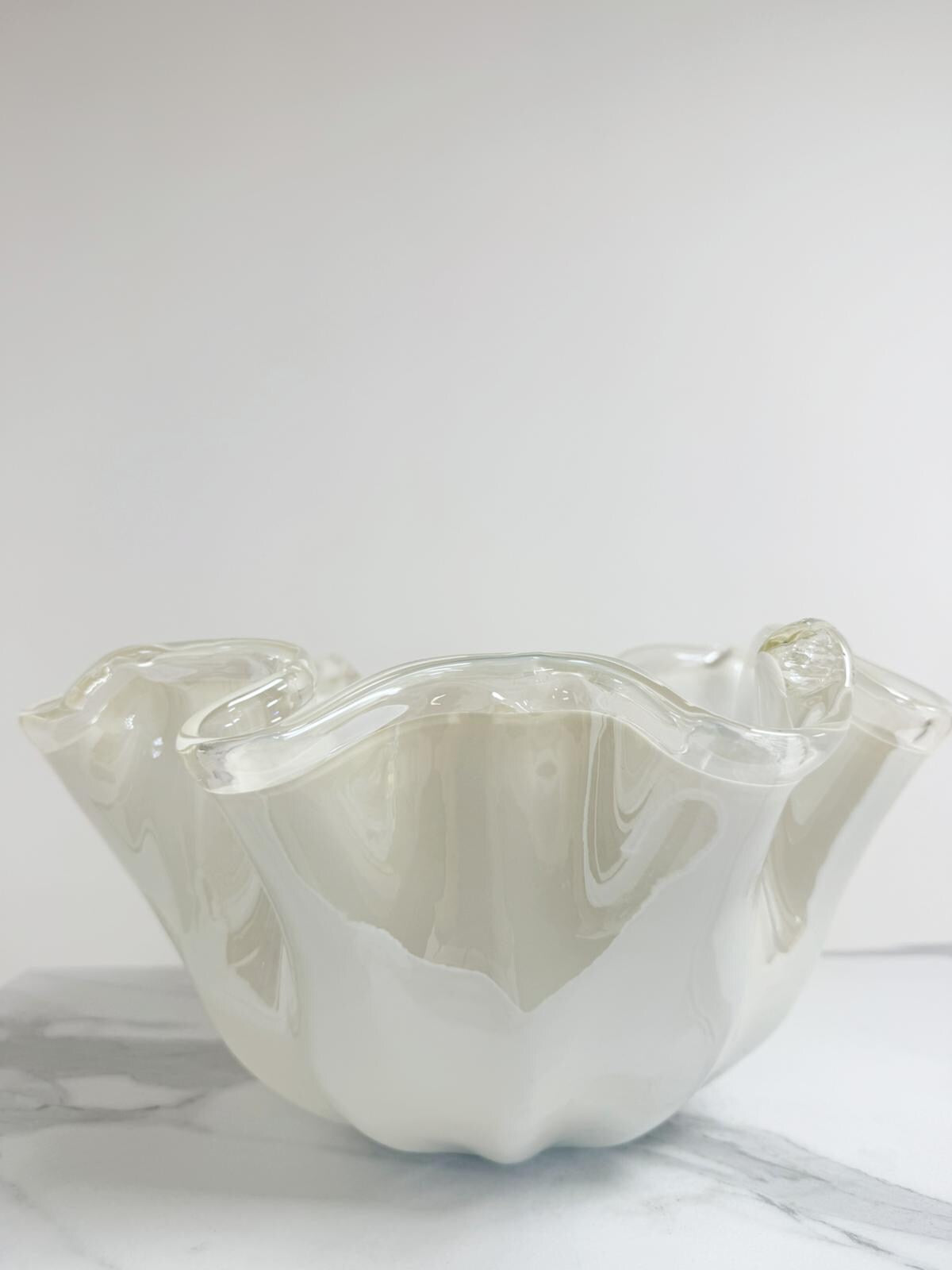 Murano Glass Centerpiece | Certified Murano Glass | Made in Italy | Table Decoration | Collection Fazzoletto