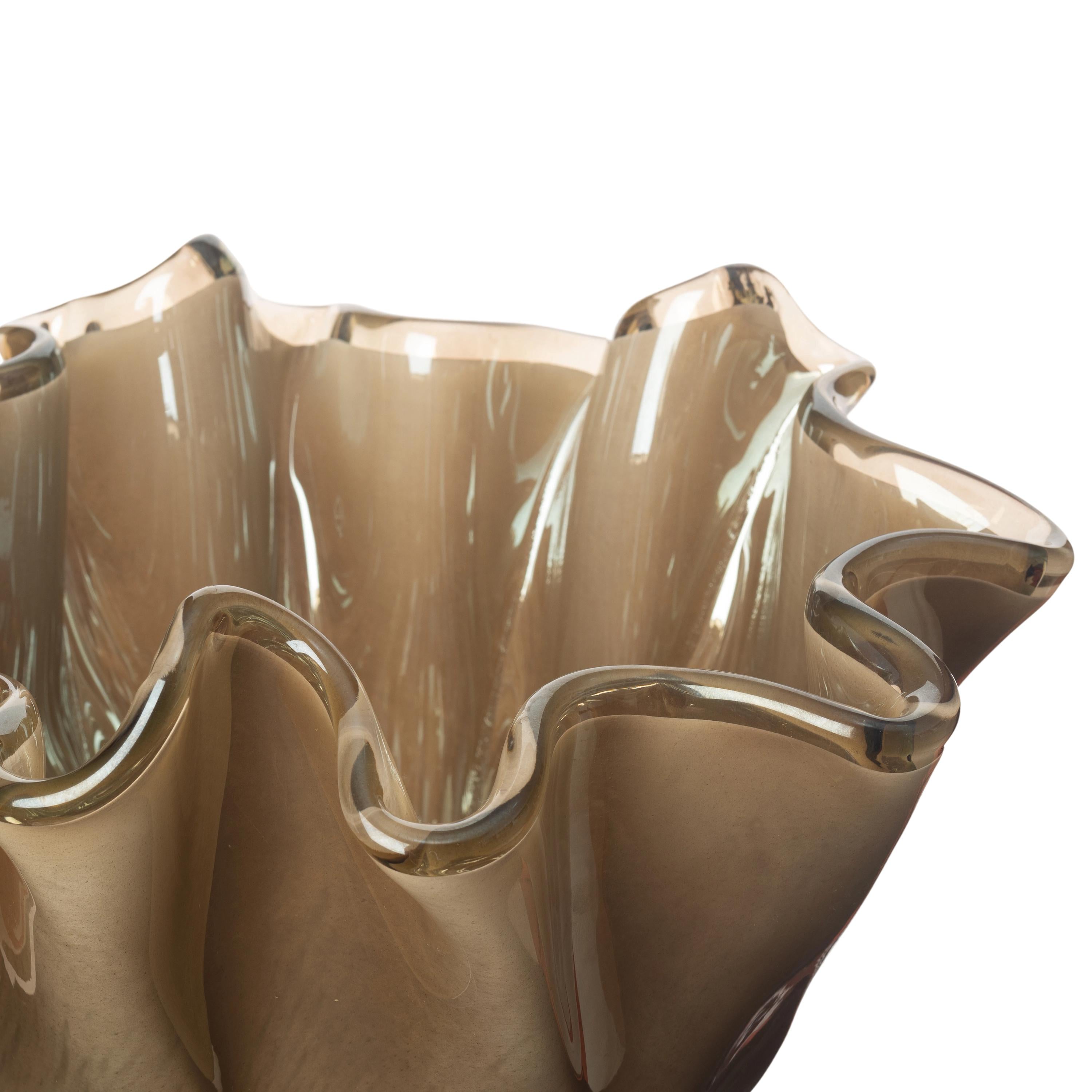 Murano Glass Centerpiece | Certified Murano Glass | Made in Italy | Table Decoration | Collection Fazzoletto