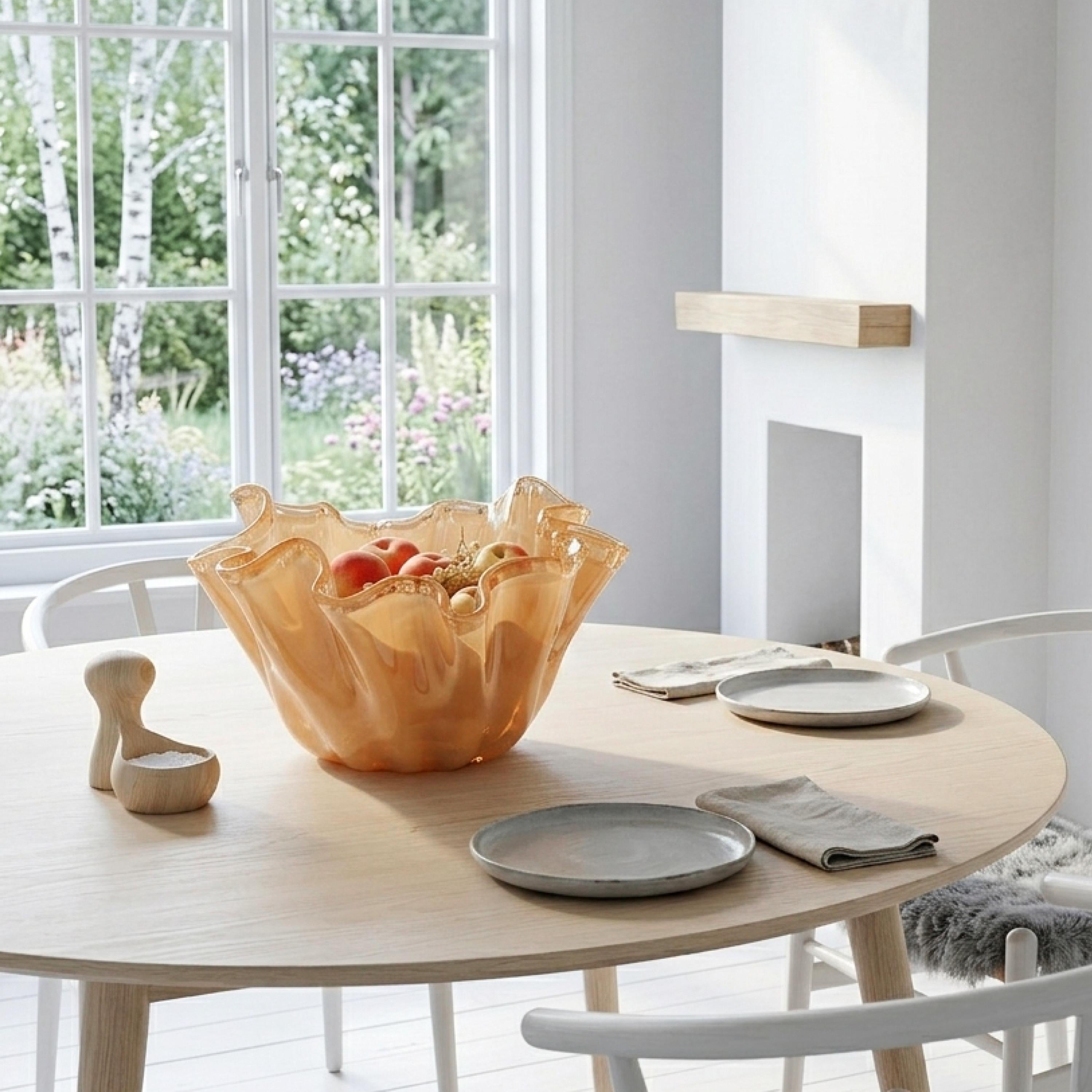 Murano Glass Centerpiece | Certified Murano Glass | Made in Italy | Table Decoration | Collection Fazzoletto