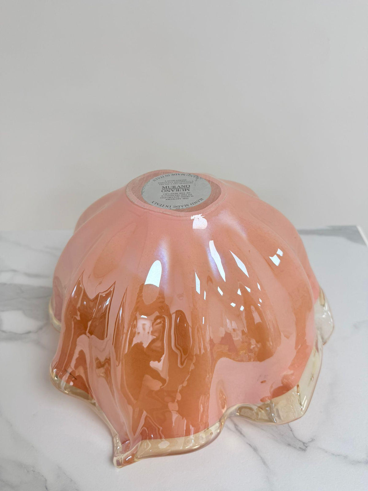 Murano Glass Centerpiece | Certified Murano Glass | Made in Italy | Table Decoration | Collection Fazzoletto