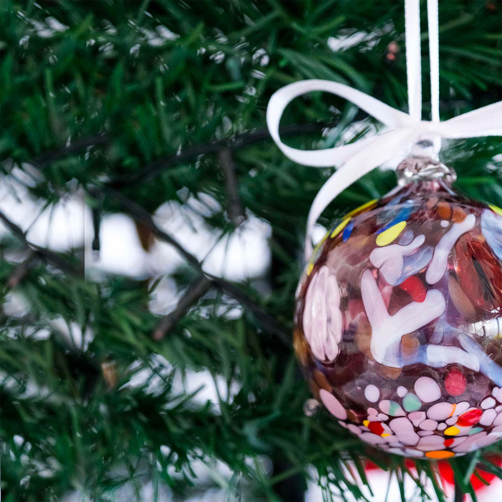 MurArt Palline di Natale in vetro di Murano Collezione MG medie D. 8