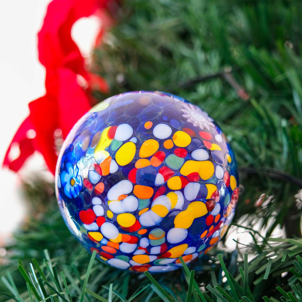 MurArt Palline di Natale in vetro di Murano Collezione MG medie D. 8