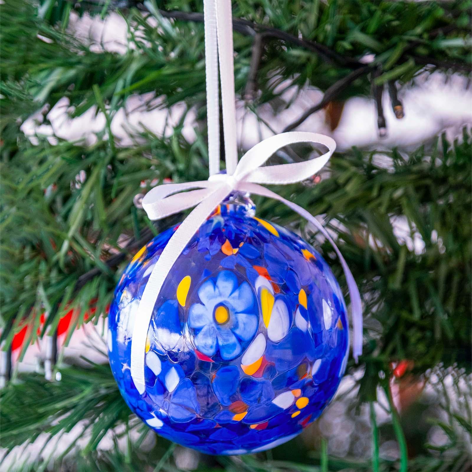 MurArt Palline di Natale in vetro di Murano Collezione MG medie D. 8