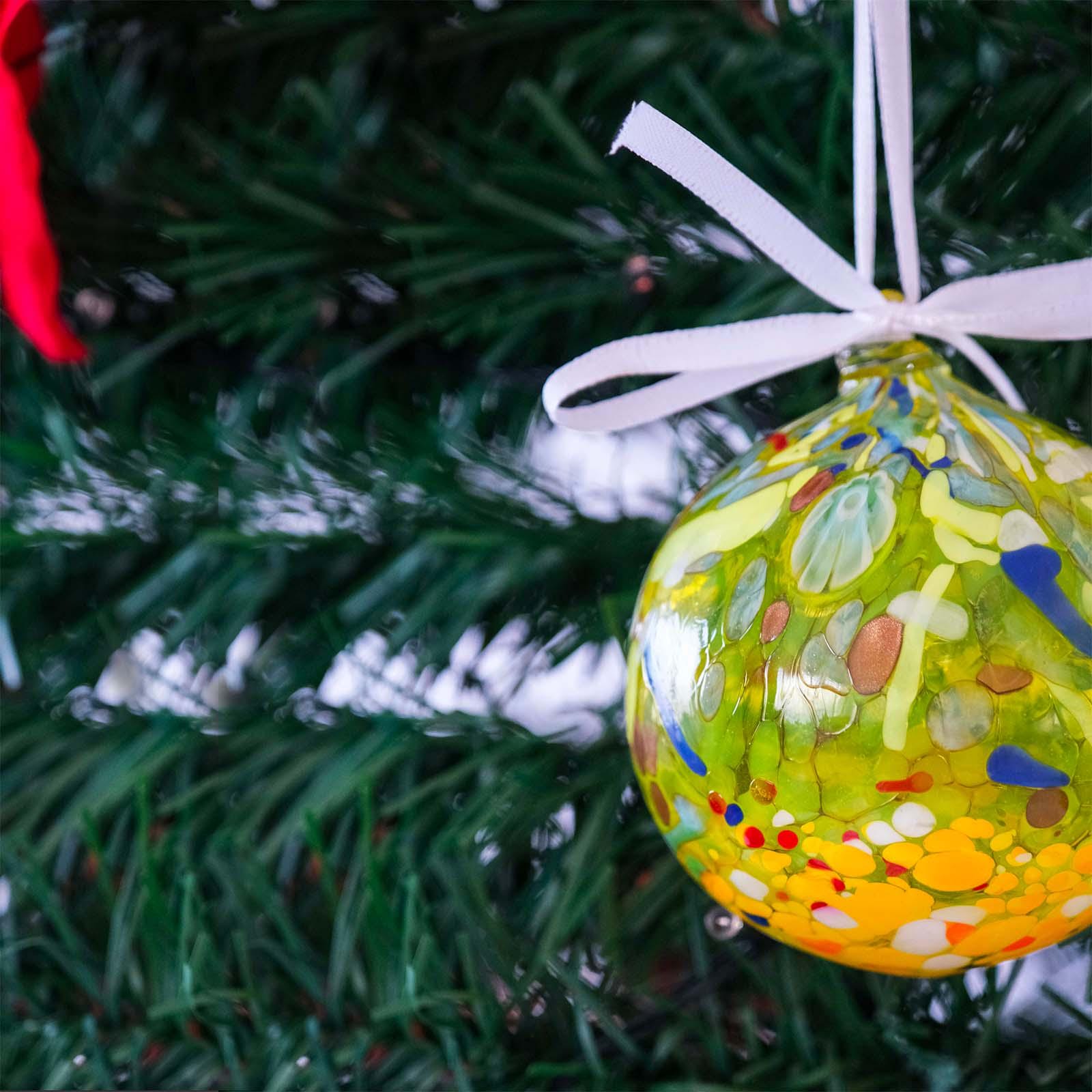 MurArt Palline di Natale in vetro di Murano Collezione MG medie D. 8