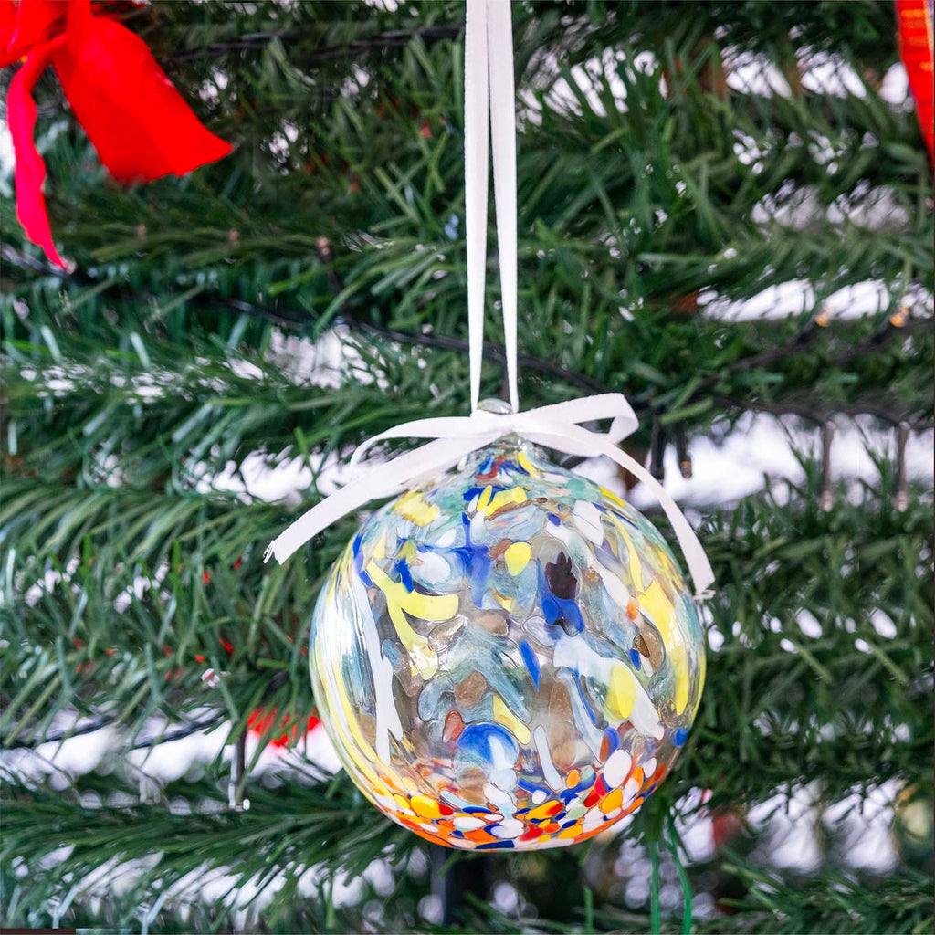 MurArt Palline di Natale in vetro di Murano Collezione MG medie D. 8