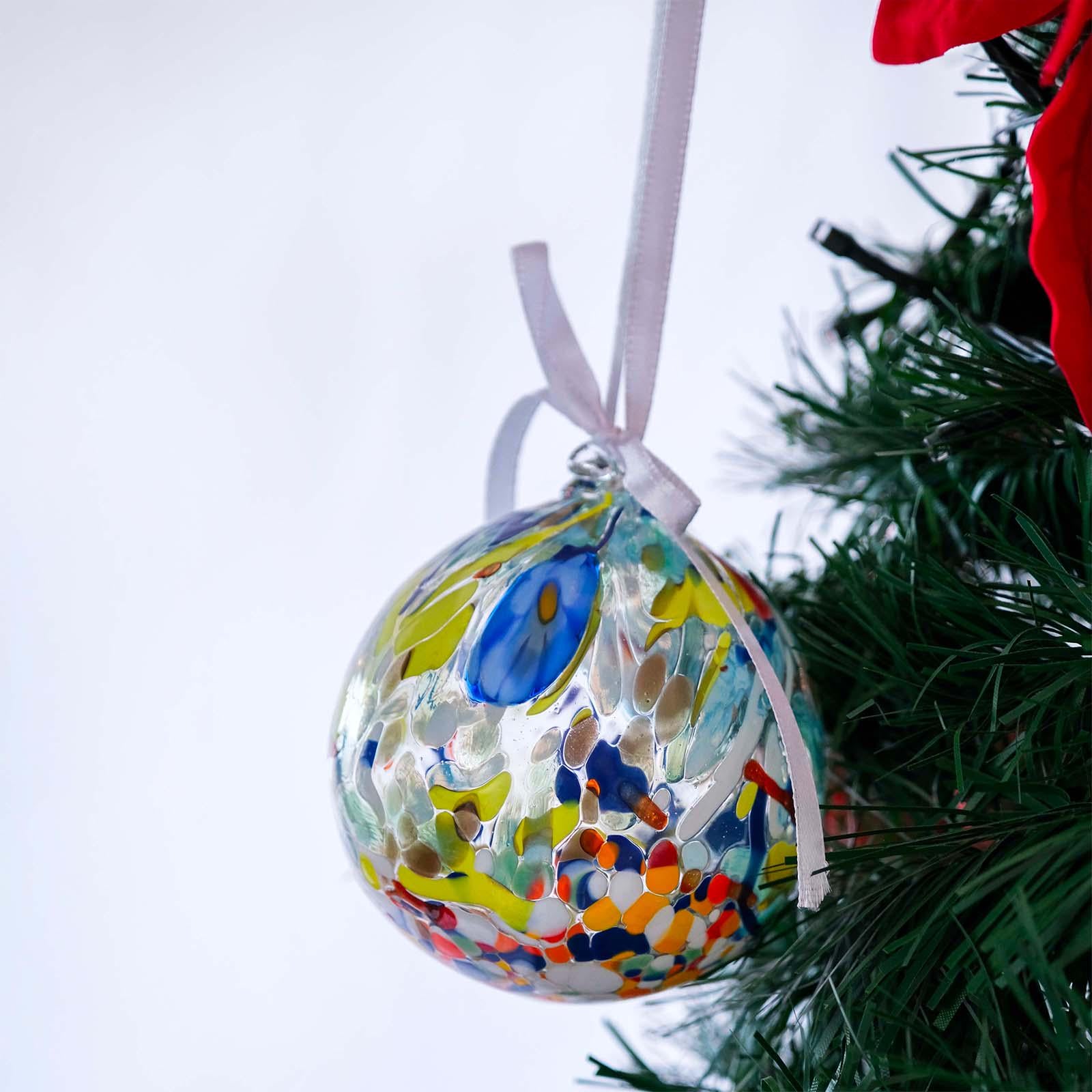MurArt Palline di Natale in vetro di Murano Collezione MG medie D. 8