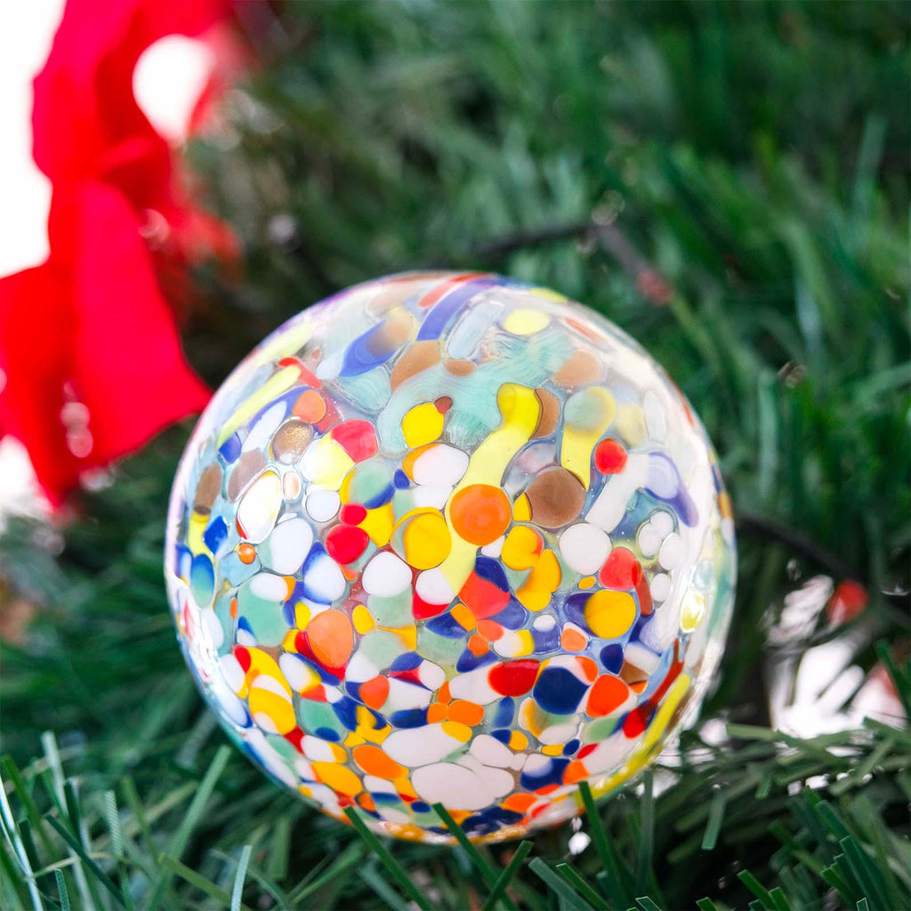 MurArt Palline di Natale in vetro di Murano Collezione MG medie D. 8