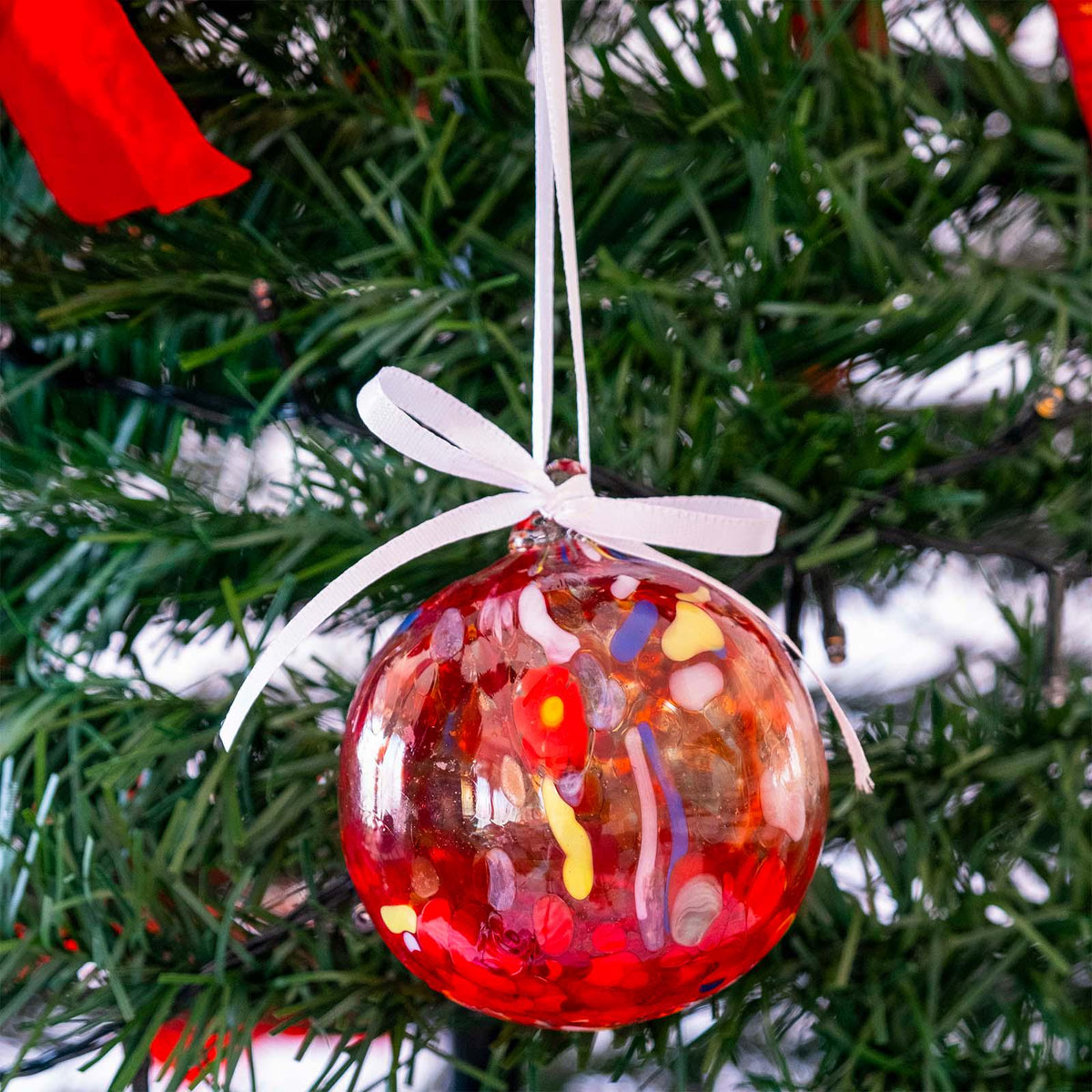 MurArt Palline di Natale in vetro di Murano Collezione MG medie D. 8