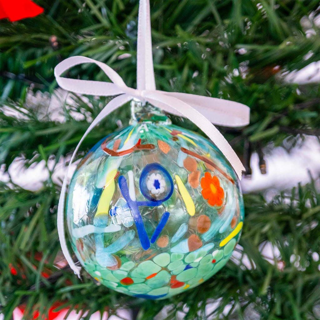 MurArt Palline di Natale in vetro di Murano Collezione MG medie D. 8