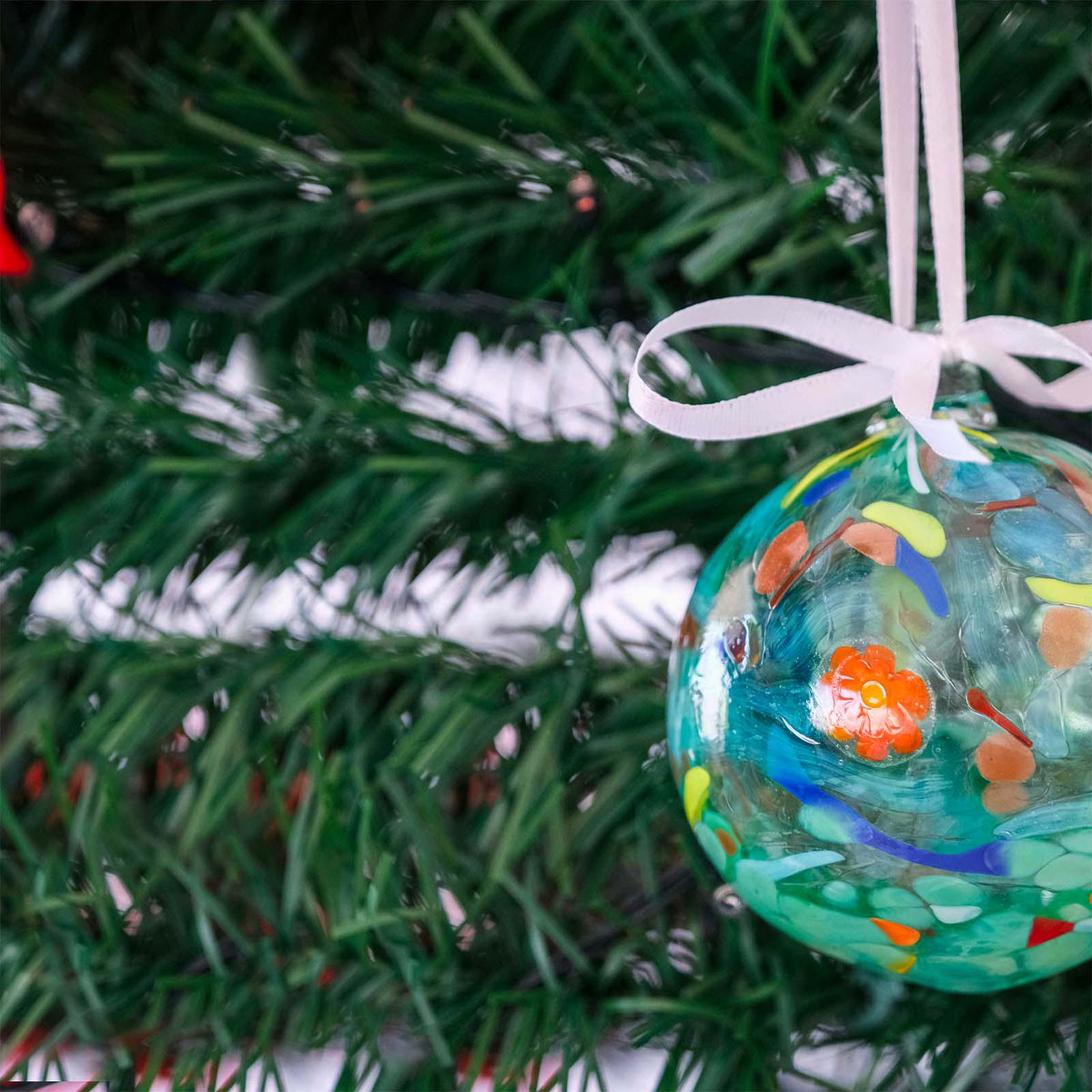MurArt Palline di Natale in vetro di Murano Collezione MG medie D. 8