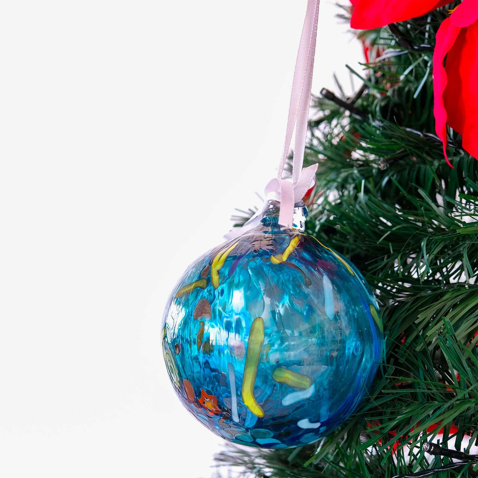 MurArt Palline di Natale in vetro di Murano Collezione MG grandi D. 10