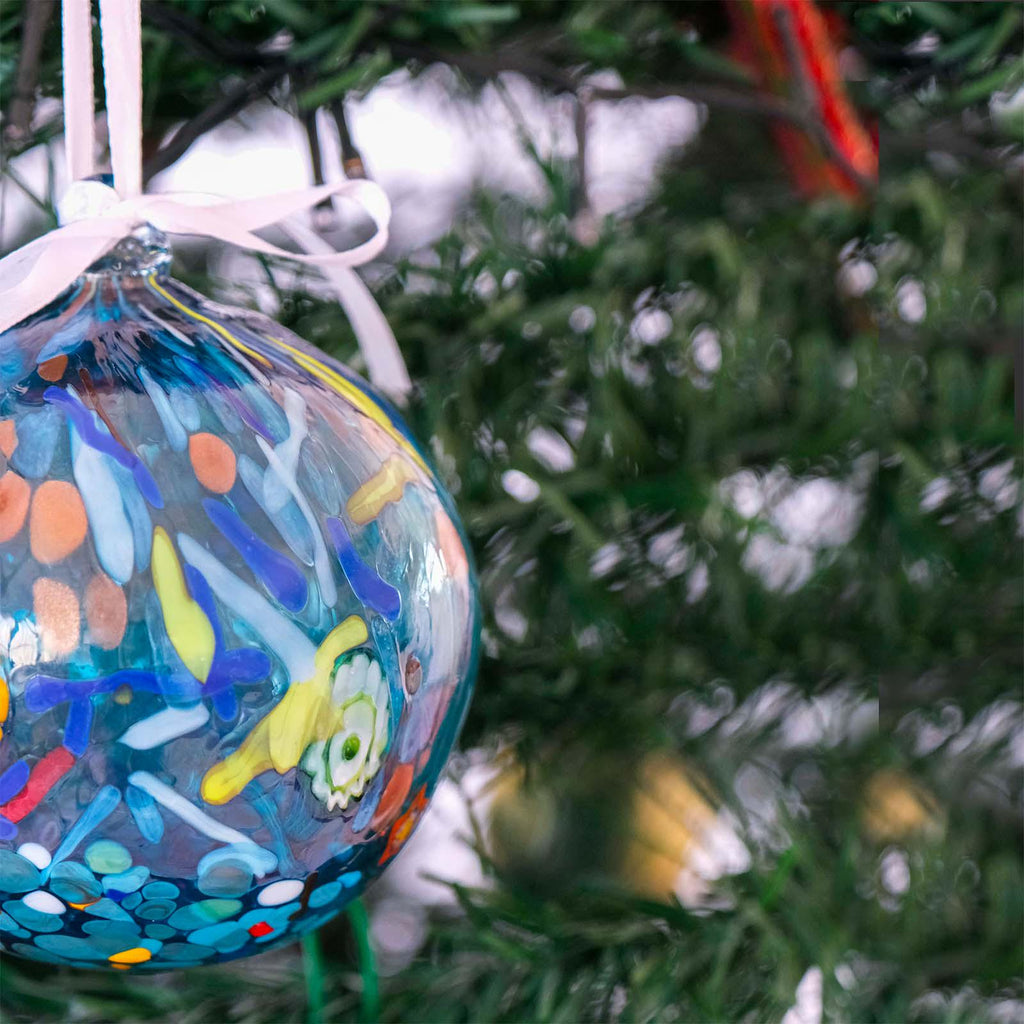 MurArt Palline di Natale in vetro di Murano Collezione MG grandi D. 10