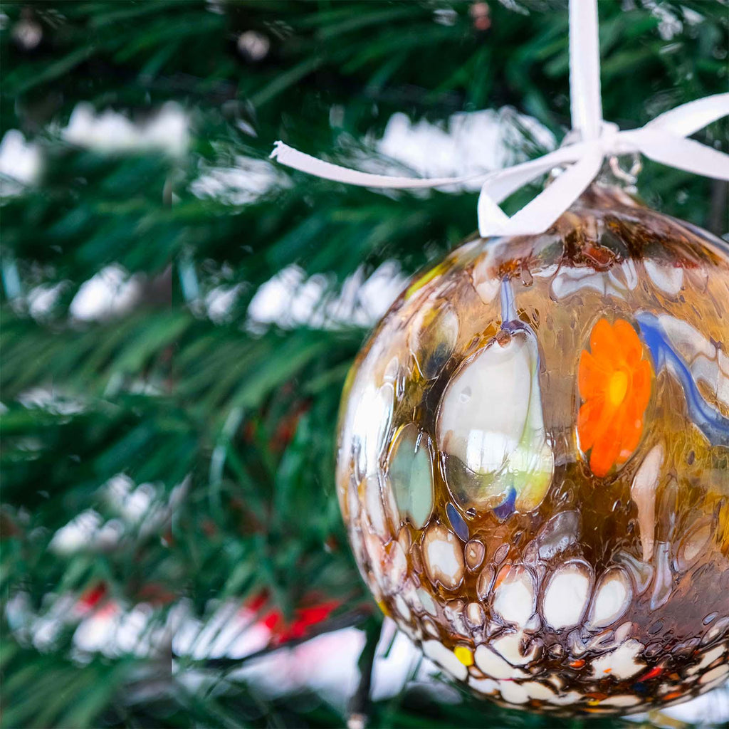 MurArt Palline di Natale in vetro di Murano Collezione MG grandi D. 10