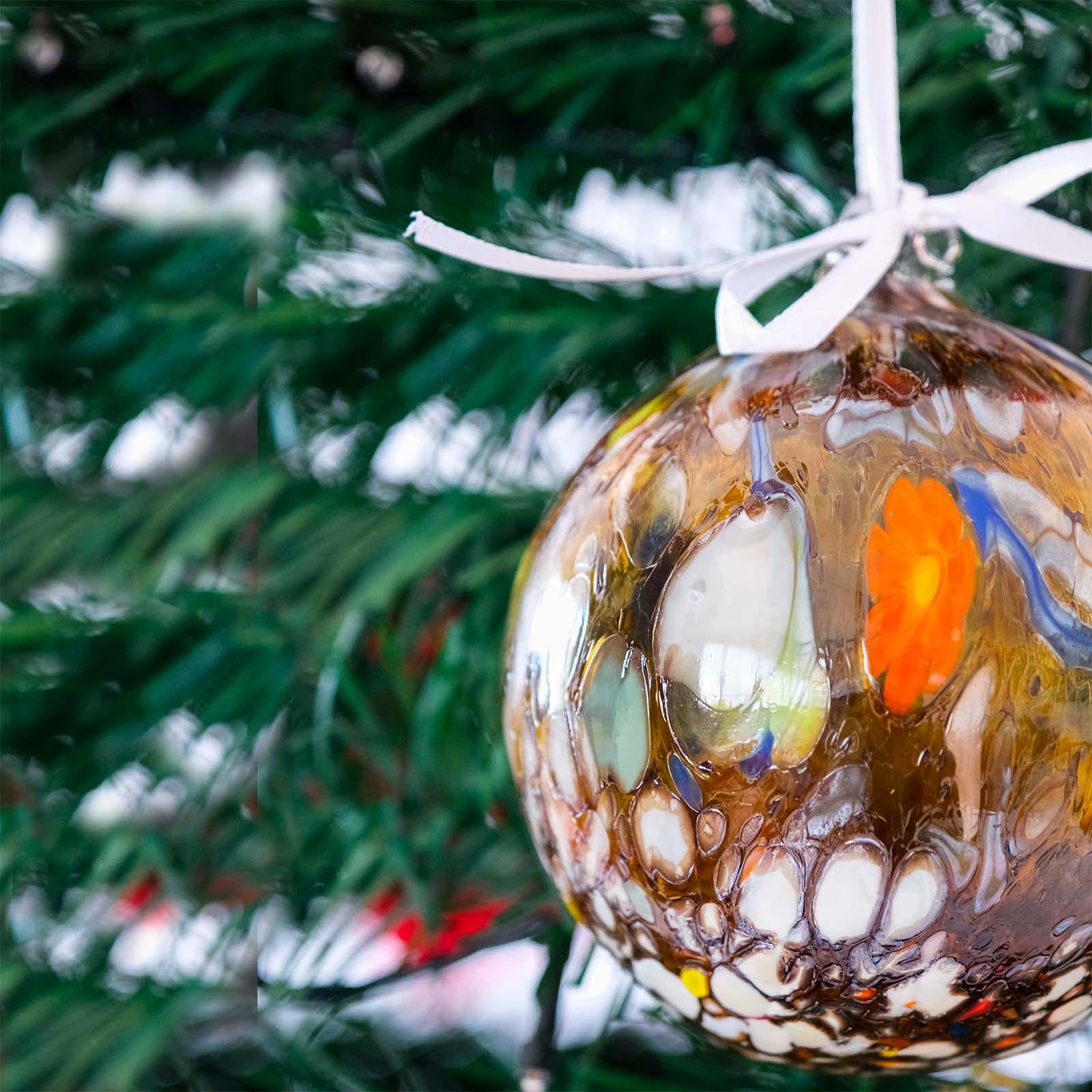 MurArt Palline di Natale in vetro di Murano Collezione MG grandi D. 10