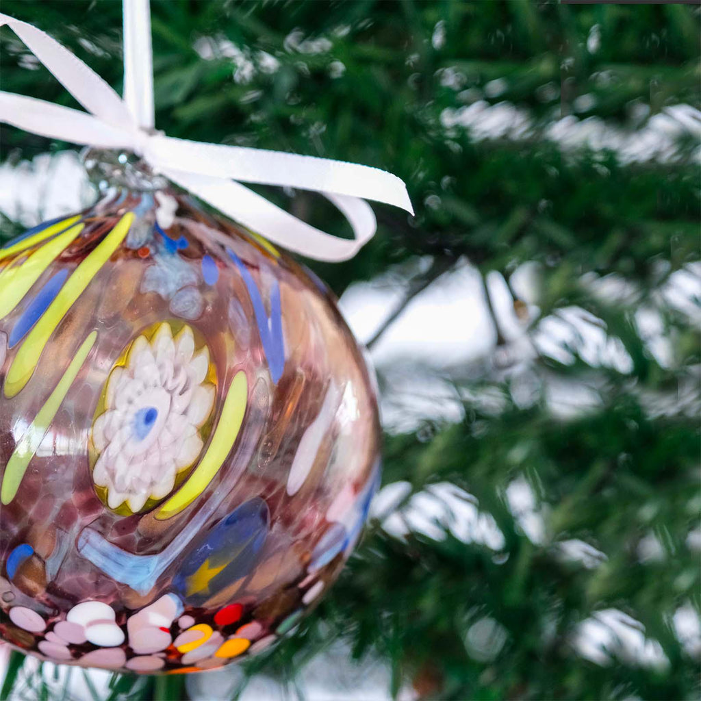 MurArt Palline di Natale in vetro di Murano Collezione MG grandi D. 10