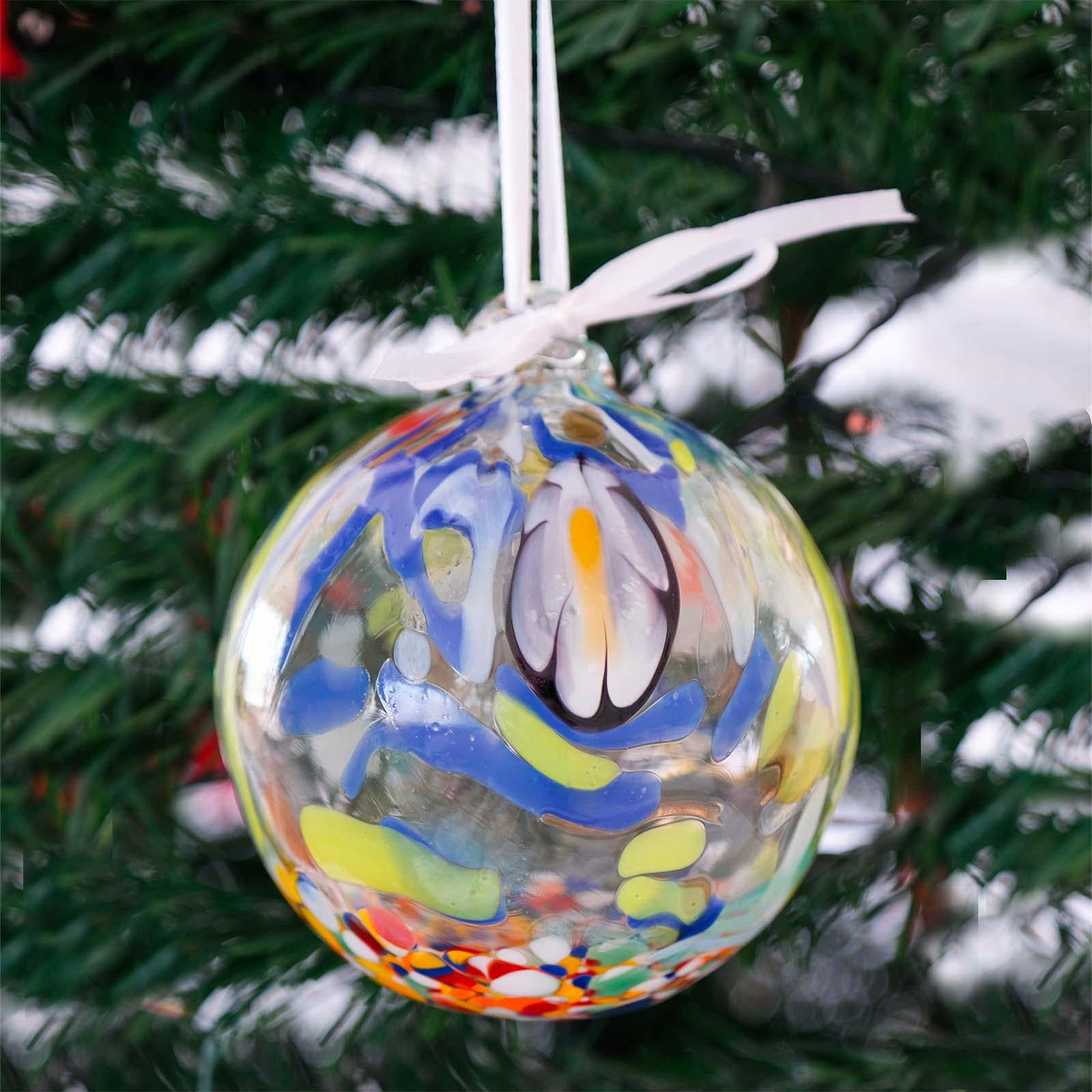 MurArt Palline di Natale in vetro di Murano Collezione MG grandi D. 10