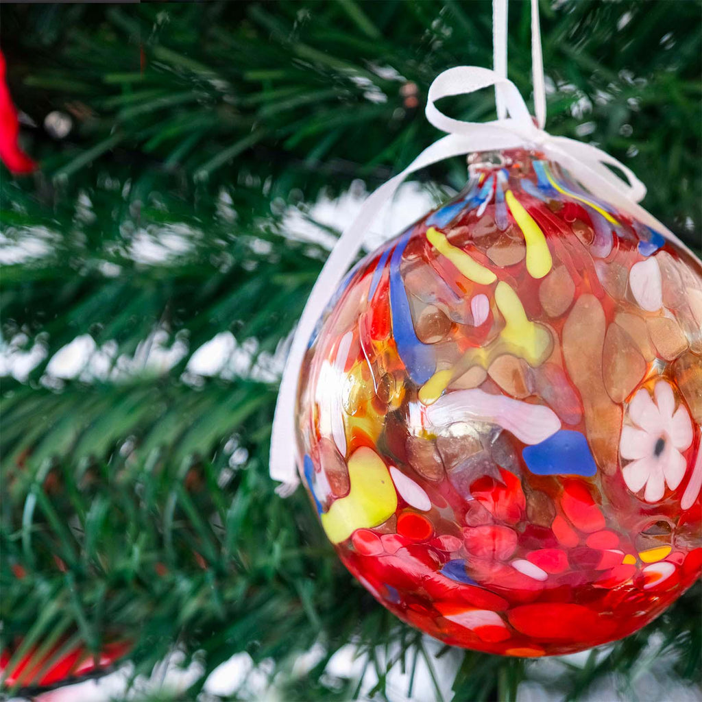 MurArt Palline di Natale in vetro di Murano Collezione MG grandi D. 10