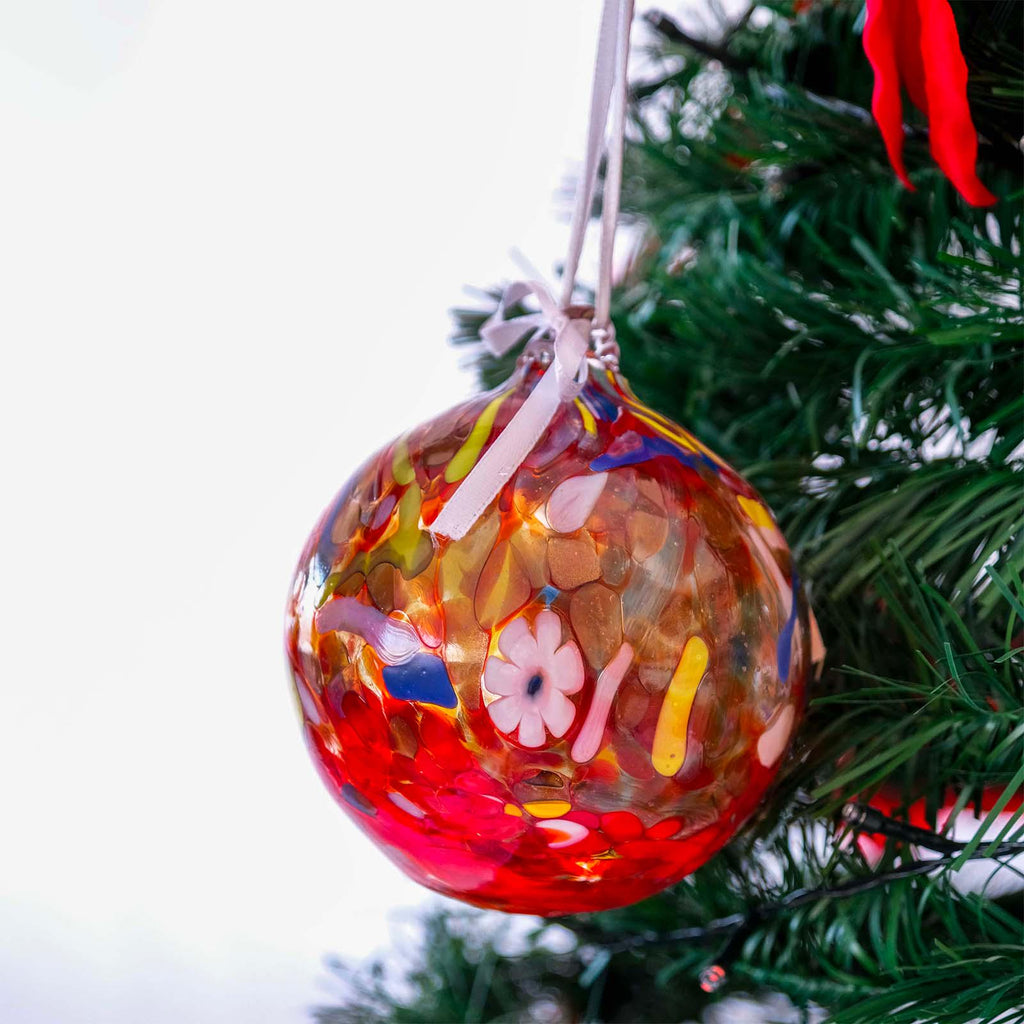 MurArt Palline di Natale in vetro di Murano Collezione MG grandi D. 10