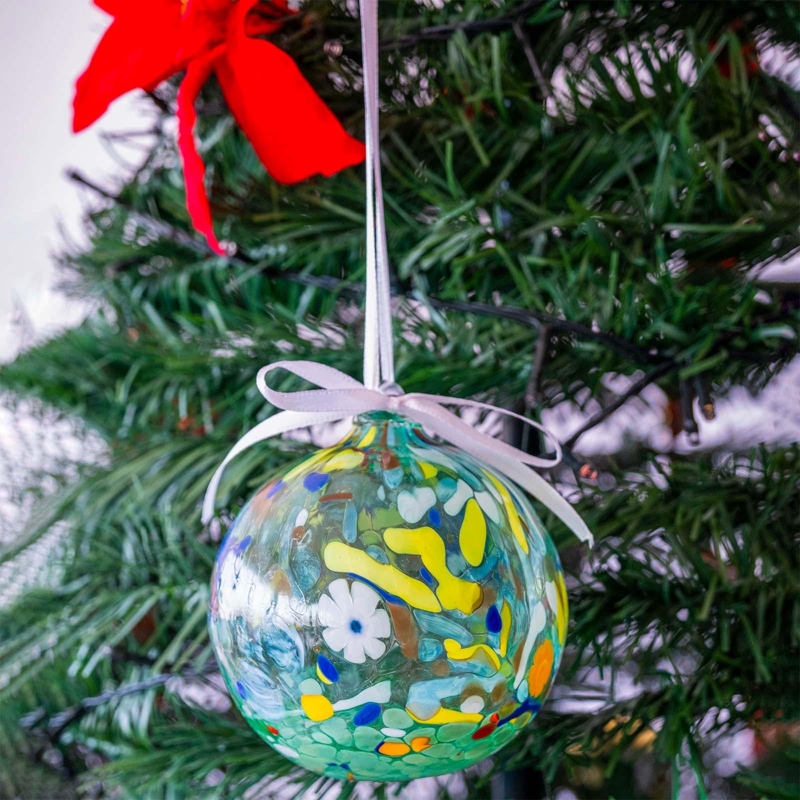 MurArt Palline di Natale in vetro di Murano Collezione MG grandi D. 10