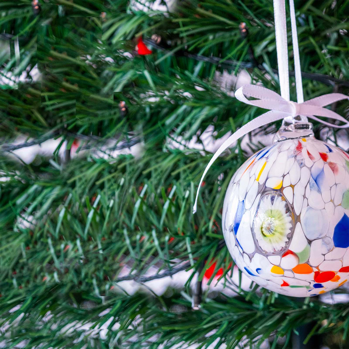 Murano Glass Christmas Ornament | Certified Murano Glass | Made in Italy | Christmas Bauble | Collection Decoro