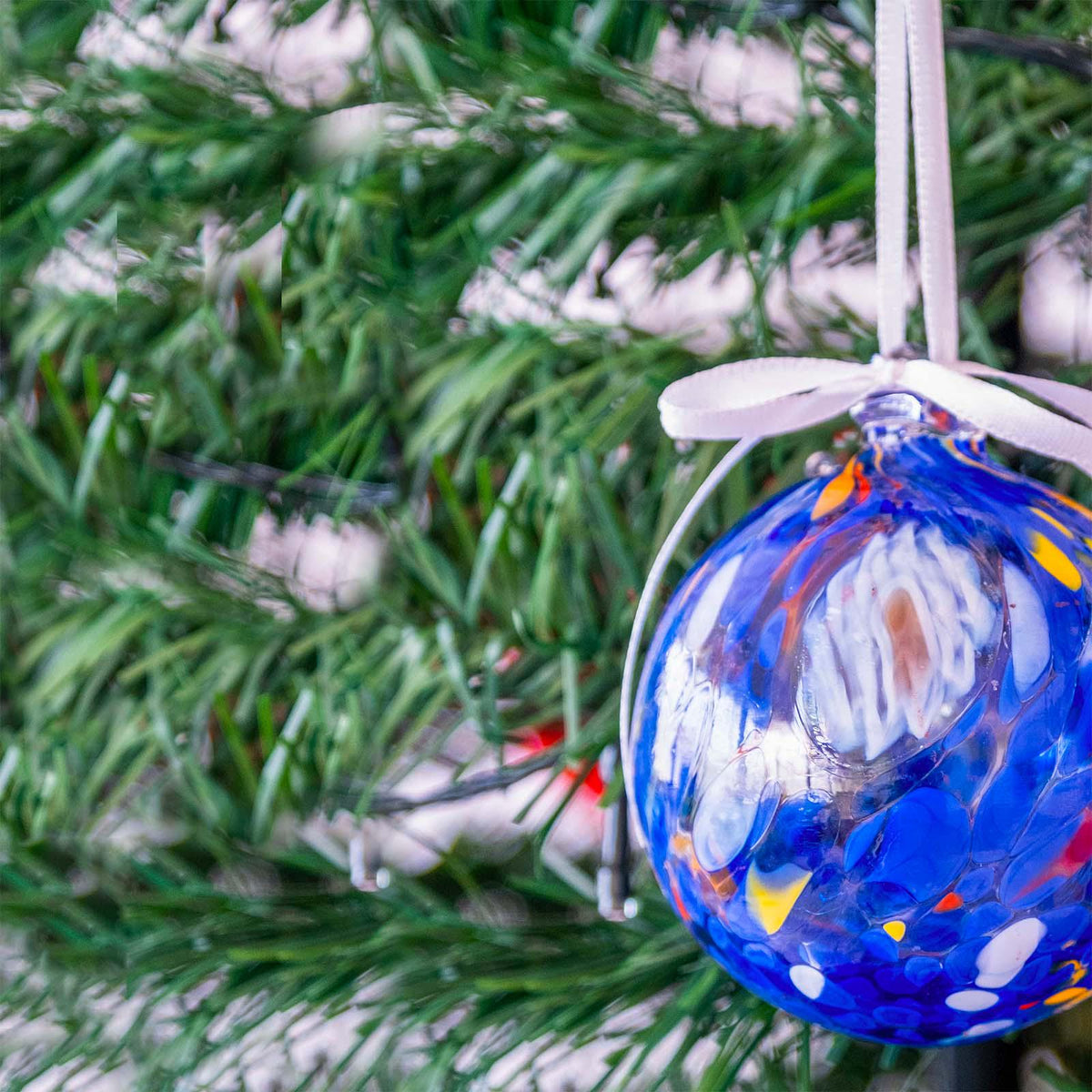 Murano Glass Christmas Ornament | Certified Murano Glass | Made in Italy | Christmas Bauble | Collection Decoro