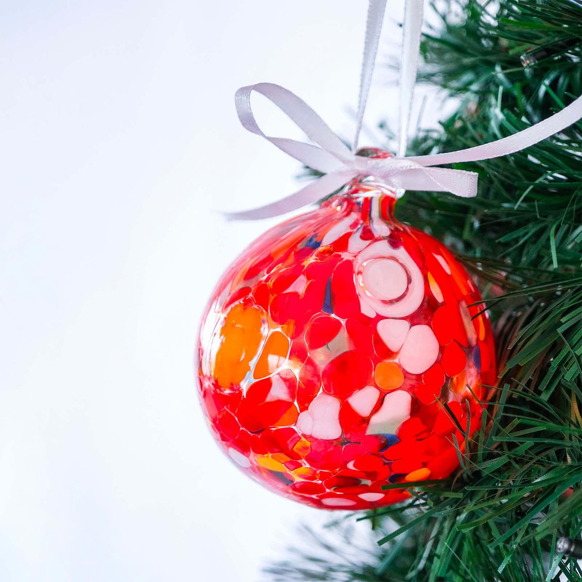Murano Glass Christmas Ornament | Certified Murano Glass | Made in Italy | Christmas Bauble | Collection Decoro