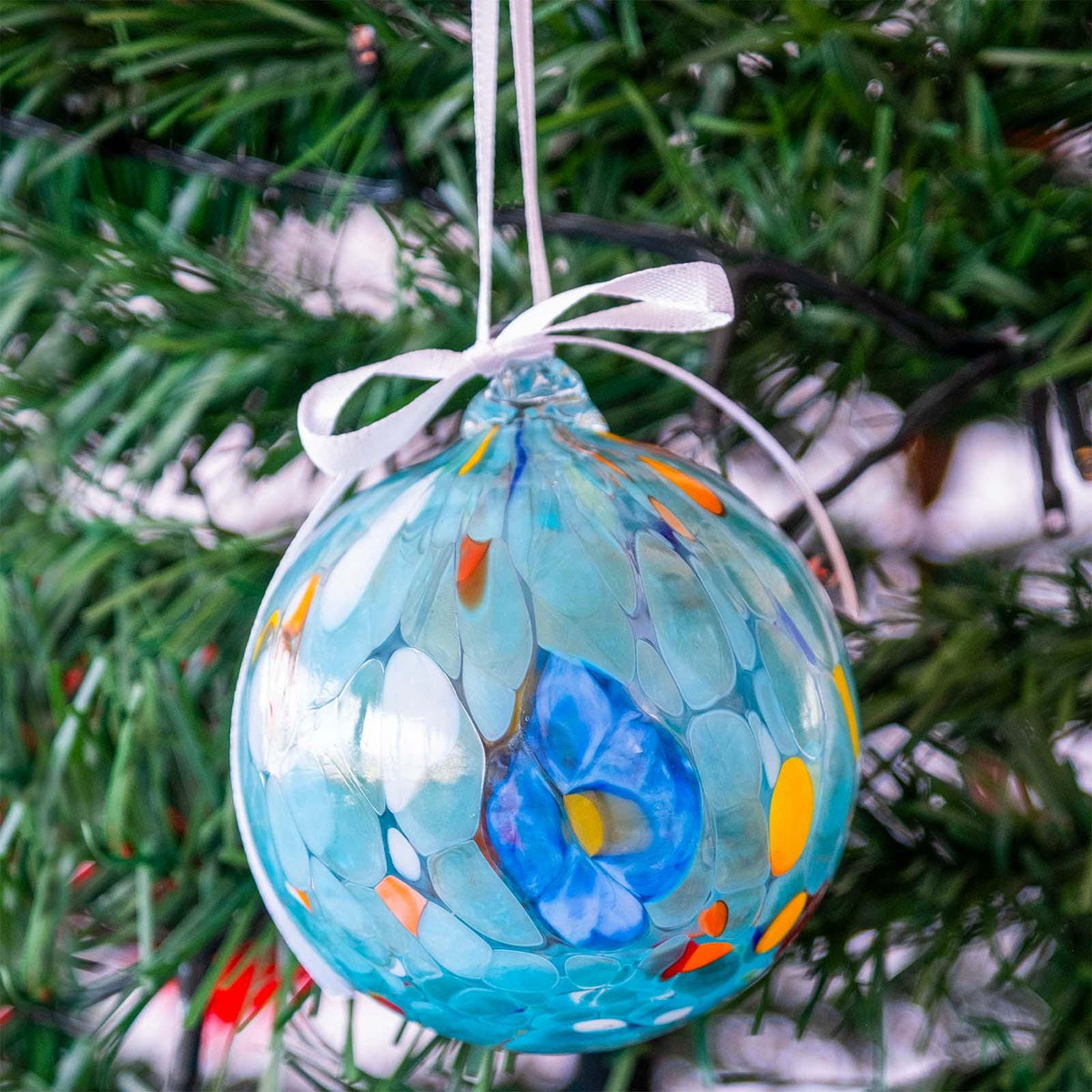 Murano Glass Christmas Ornament | Certified Murano Glass | Made in Italy | Christmas Bauble | Collection Decoro
