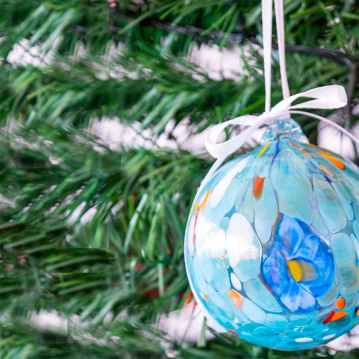 Murano Glass Christmas Ornament | Certified Murano Glass | Made in Italy | Christmas Bauble | Collection Decoro