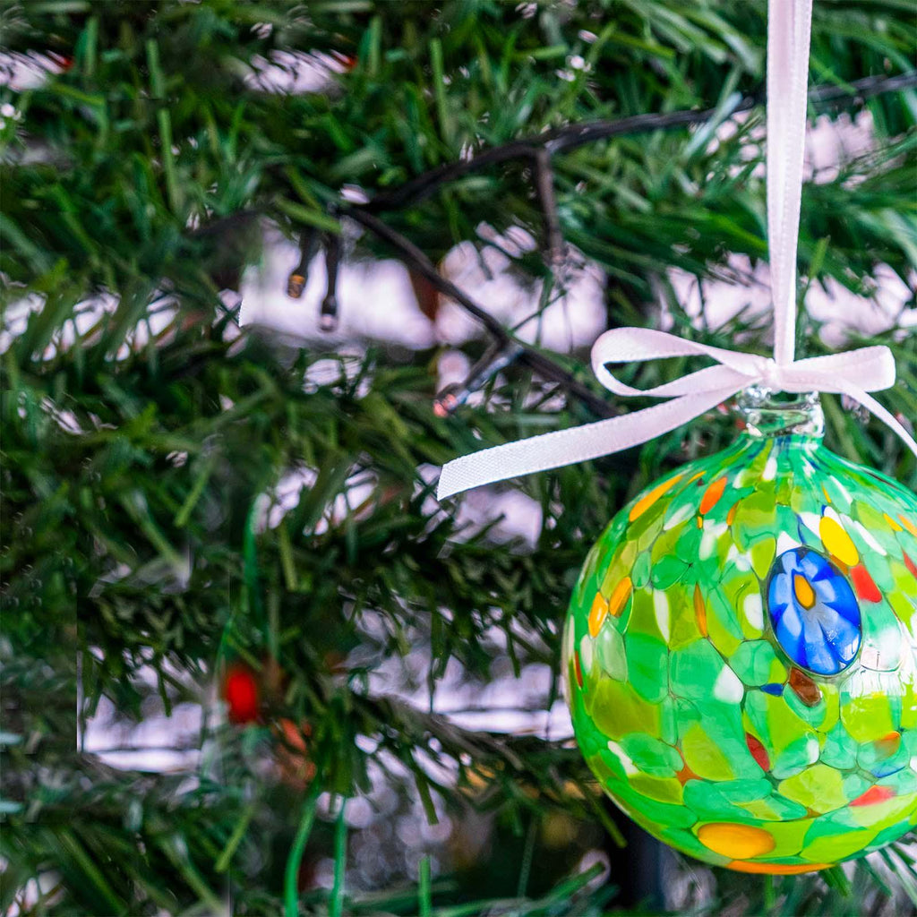 Murano Glass Christmas Ornament | Certified Murano Glass | Made in Italy | Christmas Bauble | Collection Decoro