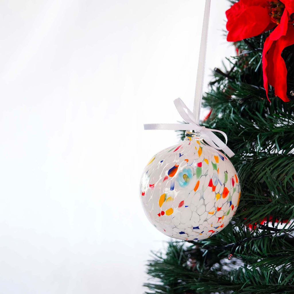 Murano Glass Christmas Ornament | Certified Murano Glass | Made in Italy | Christmas Bauble | Collection Decoro