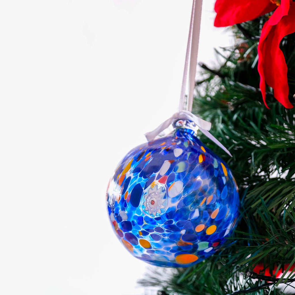Murano Glass Christmas Ornament | Certified Murano Glass | Made in Italy | Christmas Bauble | Collection Decoro